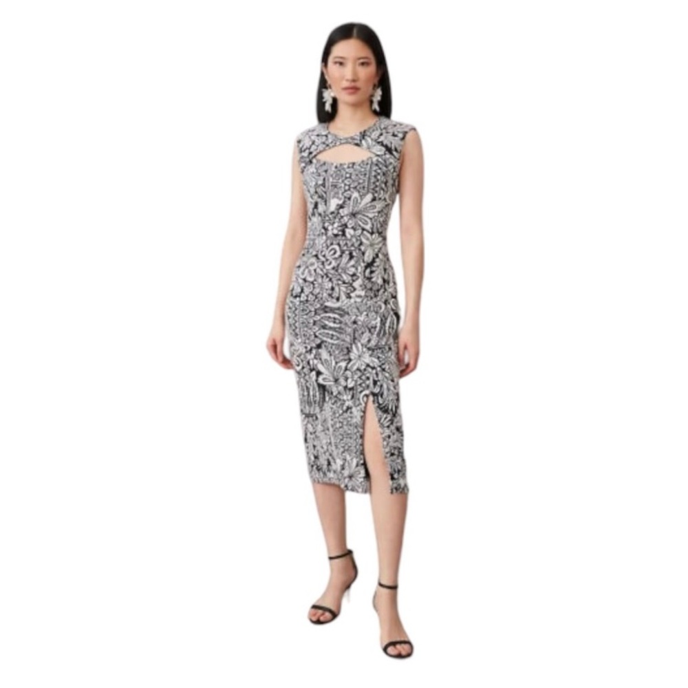 Anthropologie | Jacquard CutOut Midi Dress I XS